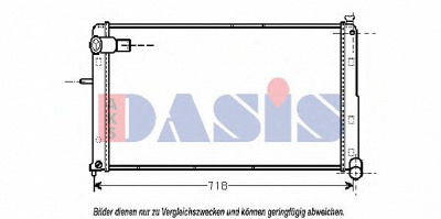 AKS DASIS 060800n -  Радиатор, охлаждение двигателя